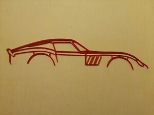 Ferrari 250 GTO wall art, décor mural plastique longueur 42 cm