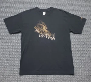 Vintage Local Motion Surf Hawaii Mens Med Black T Shirt Breaking Wave Sketch Art - Picture 1 of 16