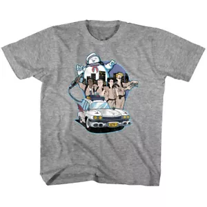 Ghostbusters Squad Goals Bustin Kids T Shirt Cartoon Crew Boys Girls Top Baby - Picture 1 of 3