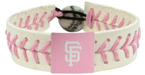 San Francisco Giants Pink Baseball Bracelet [NEW] MLB Jewelry Wrist Necklace Cover