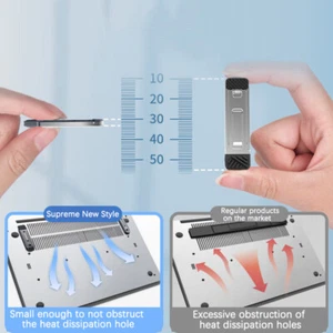 2PCS Foldable Notebook Keyboard Stand Riser Feet Nonslip Laptop Holder - Afbeelding 1 van 10