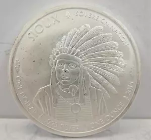 * Sioux Sovern Nation 2015, plata 0,999 búfalo redondo 1 oz #h34 - Imagen 1 de 5