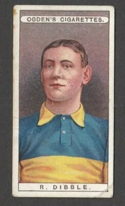 Cigarette Card Ogden's Famous Footballers 1908 R Dibble of Bridgwater Albion #15 - Picture 1 of 2
