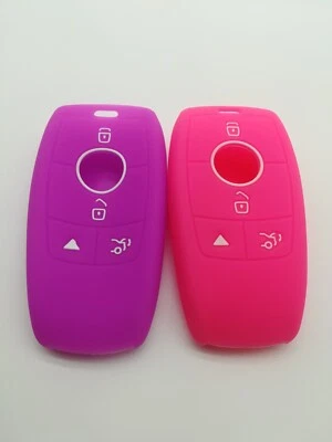 2*Cubierta de llave de llavero para Mercedes-Benz C63 AMG C GLA GLC GLE IYZ-MS2 2016-2020 Foto 1 de 4