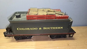 Rare DELTON C-16 2225 Colorado & Southern G-Scale Train Wood Tender Railroad Car - Picture 1 of 10