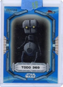 Todo 360 2022 Topps Star Wars Finest Blue Refractor Card #81 /150 - Picture 1 of 3