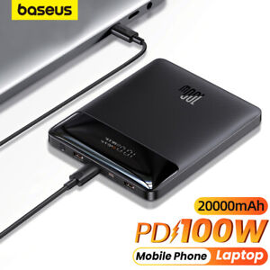 Baseus 100W Power Bank Type C Fast Charging Battery Charger for Cellphone Laptop