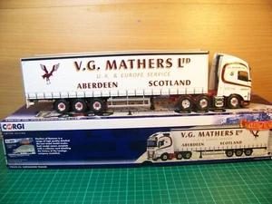 Corgi 1/50 V.G. Mathers Die Cast Volvo Truck + Curtainside Trailer. CC16003 - Picture 1 of 13