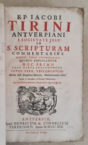 IACOBI TIRINI Antverpiani e societate in jesu S. SCRIPTURAM (Publié en 1719) - Picture 1 of 13