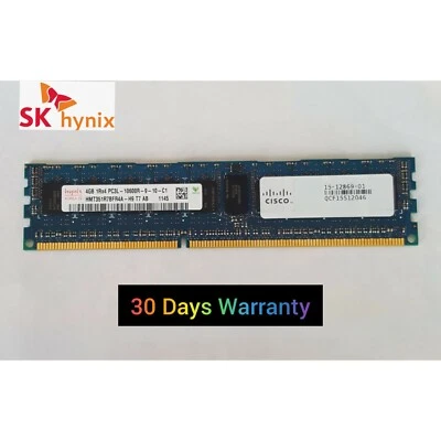 SK Hynix 4Gb 1Rx4 PC3L-10600R-0-10-C1 Server Memory DIMM HMT351R7BFR4A-H9 - Image 1 of 4