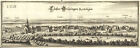 Groningen B.Halberstadt Original Gravure sur Cuivre Merian 1654
