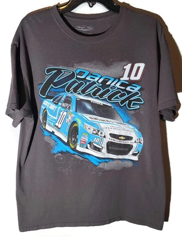 Danica Patrick #10 Stewart Haas Racing Graphic Double Sided T-shirt Men's Size L Cover