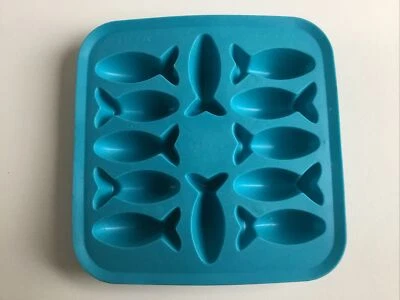 IKEA Silicone Fish Ice Cube Tray Synthetic BPA Free Rubber Mold  - Image 1 of 2