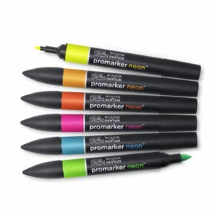 Marcadores gráficos de punta doble de neón Winsor & Newton Promarker - Imagen 1 de 7