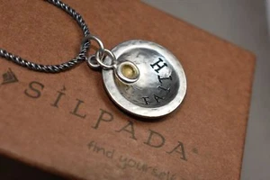 Silpada Faith of a Mustard Seed Sterling Silver Pendant Necklace N1943 RARE HTF - Bild 1 von 12