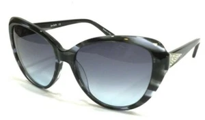 Occhiali da sole donna firmati grandi cat eye oversize lenti sfumate chiare neri - Foto 1 di 13