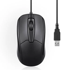 Perixx PERIMICE-209, Kabelgebundene Maus, USB-Kabel, schwarz - Bild 1 von 2
