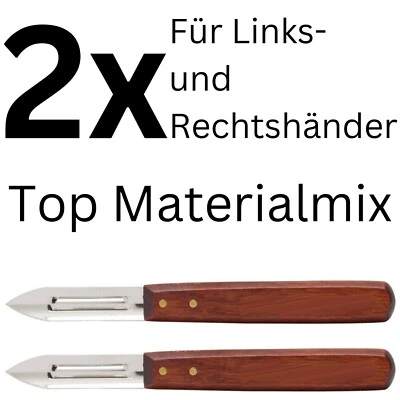 Sparschäler Spargelschäler Gemüseschäler Pitter Schäler RÖR Solingen 2er Set - Bild 1 von 2