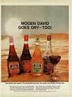 1966 MOGEN DAVID dry wine On the beach Vintage Print Ad