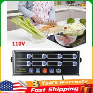 AC110V Kommerzieller 8 Kanal Digitaler Küchentimer Friteuse Timer Lebensmittel Kochen - Bild 1 von 14