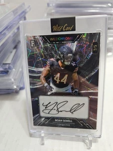 2023 Wild Card Auto  RC Rookie 3/5 Noah Sewell  - Picture 1 of 2