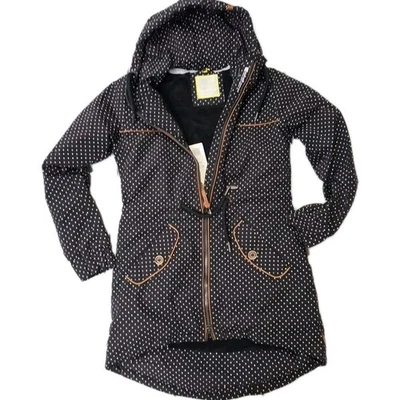 ALIFE AND KICKIN Damen Jacke Herbst Winter Parka schwarz Gemustert (8 715) NEU - Bild 1 von 4