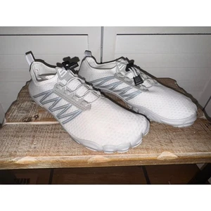 SEEKWAY Herren Weiß Grau Wasser Schuhe Strand Barfuß Schwimmen Aqua Socke Größe 43 - Bild 1 von 9