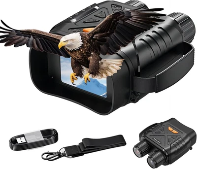 Binocolo Visione Notturna,Binocolo Ad Infrarossi a Colori per Adulti,10X Zoom Di - Immagine 1 di 4