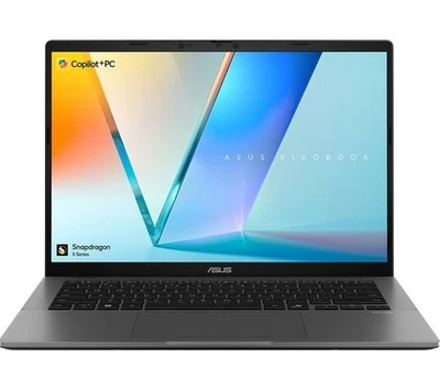 ASUS Vivobook S14 S3407QA Laptop 14" Copilot+ PC Snapdragon 512GB SSD C Grade - Image 1 of 4