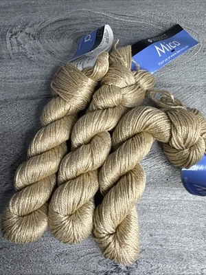 BERROCO MICA Yarn. 1pk. Col 1103 Gold. Cotton Silk Nylon Linen Made In Italy - Image 1 of 4