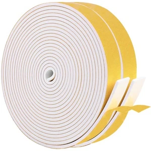 Weather Stripping Door Seal, 1 Inch W X 1/8 Inch T Adhesive Foam Tape, Window... - Picture 1 of 6