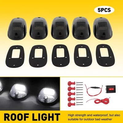 5 件 适用于道奇 RAM 1500/2500/3500/4500/5500 5 件 白色 LED 车厢运行灯 — 第 1/4 张图片