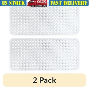 Extra Large Non-Slip Shower Mat W/ Powerful Suction Cups & Drainage Holes New - Picture 1 of 40