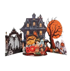 4D Pop Up Halloween Card Vampire Cat Haunted House Pumpkin Gothic Halloween Gift - Picture 1 of 9