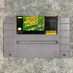 Super Tennis (SNES, 1991) Super Nintendo; solo cartucho, probado, auténtico - Imagen 1 de 3