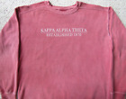 Kappa Alpha Theta Sorority Mauve Lng Sleeve Sweatshirt Men L Nwot Comfort Colors