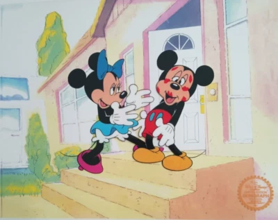 DISNEY'S "Mickey's Surprise Party" SERICEL With Studio Seal on Color Copy BG - Image 1 of 2