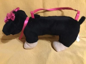 TOBY N.Y.C. ~ Dachshund ,weiner dog w/ sequin pink bows Purse, Boutique Bag - Picture 1 of 6