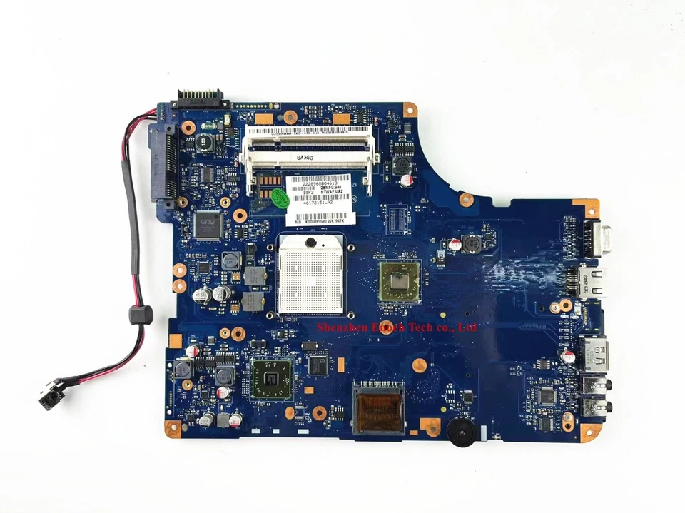 K000085590 LA-5332P Motherboard For Toshiba satellite L555D Laptop AMD ddr2 - Image 1 of 4
