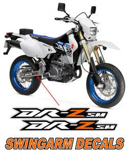Orange High Quality Swingarm Decals Fit Suzuki DRZ400SM All Years DRZ 400 400SM - Picture 1 of 3