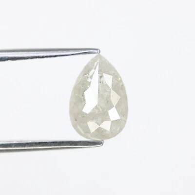 1.24 Carat Natural Fancy Loose White Pear Cut Diamond For Engagement Ring - Image 1 of 4