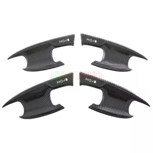 For MG 4 MG4 Accessory 2023 Carbon ABS Car Side Door Handle Bowl Protector Cover - Bild 1 von 3