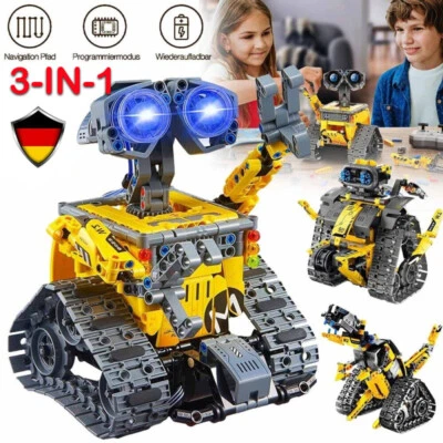 Tecnica Robot Telecomandato per Bambini 520pz 3in1 RC Giocattolo da Costruzione Dinosauri - Immagine 1 di 4