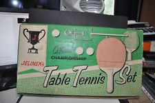 Official championship jelinek’s table tennis ping pong set vintage canada 1960’S