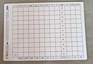 Tablero de limpieza en seco rejilla de valor posicional (tablero de limpieza en seco de plástico A4 - 2 lados) - Imagen 1 de 4
