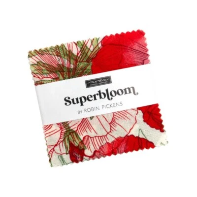 Moda Fabrics Mini Charm Pack - Superbloom by Robin Pickins - 2 1/2 ins squares - Image 1 of 4