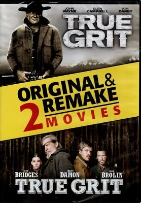 True Grit Original (1969) & Remake (2010) (DVD set) (John Wayne, Jeff Bridges) - Image 1 of 2