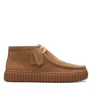 Clarks Men's Torhill Hi Dark Sand Suede 26173663 - Picture 1 of 7