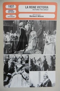 Fiche Monsieur Cinéma La Reine Victoria 1937 Herbert Wilcox Anne Neagle UK - Photo 1/2