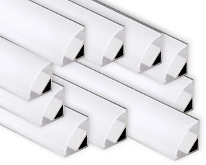 10x 3metri 1616 (30M) 30metri PROFILO DI ALLUMINIO 16x16mm PER STRISCE LED BARRA - Foto 1 di 22